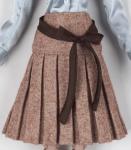 Tonner - Tyler Wentworth - Box pleat Tweed Skirt (Tan) - Outfit